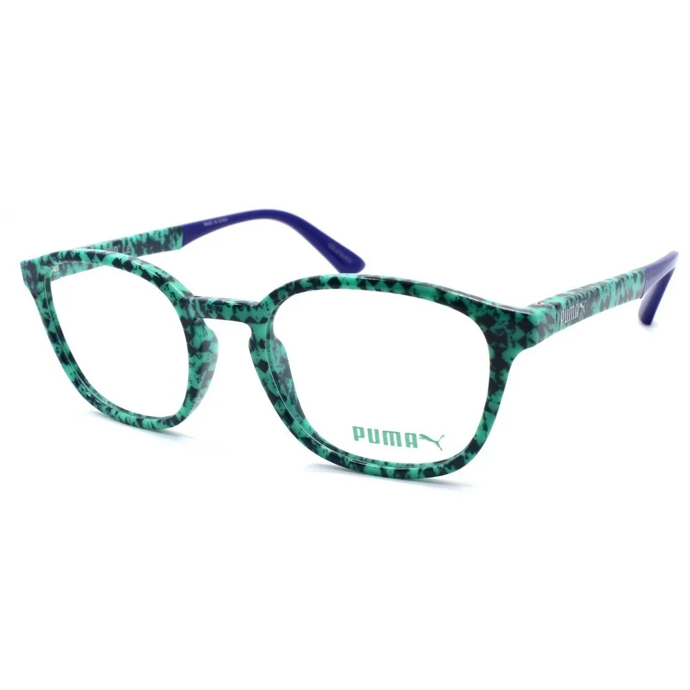 PUMA PU0118O 002 Unisex Eyeglasses Frames 49-20-145 Green / Blue